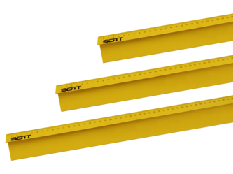 ST250-CB YELLOW-5 - The Yellow 5 - Cutting Ruler 