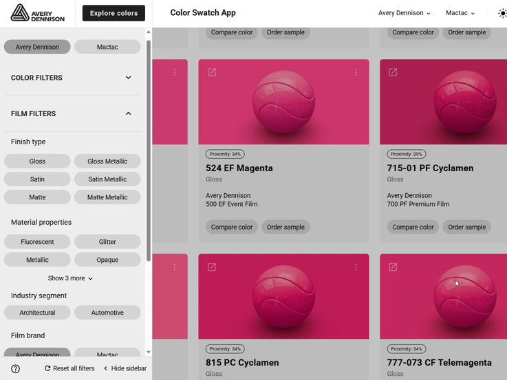 Farbmuster-App